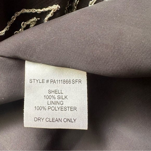 Y2k PARKER Womens Top Size Medium Chain Mail Flapper Gatsby - Picture 11 of 14